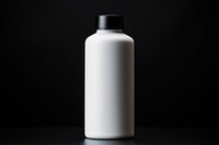 White blank bottle  cylinder drink black.