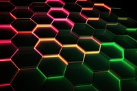 Hexagon light neon backgrounds.