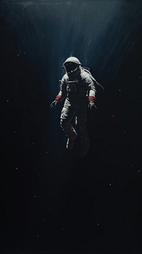 Astronaut in deep space adult underwater screenshot.