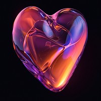 Love purple abstract heart.