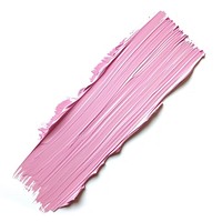 Pastel pink flat paint brush stroke paper white background magenta.