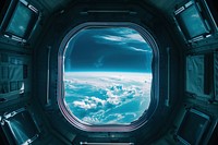 Earth planet window porthole space.