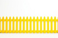 Yellow fence backgrounds gate white background.