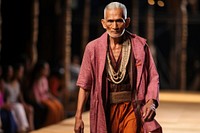 Thai male elder model fashion runway adult.
