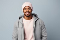 African american man portrait sweater jacket.