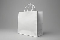 Shopping bag  handbag gray gray background.