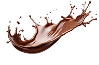 Chocolate splash border white background refreshment splattered