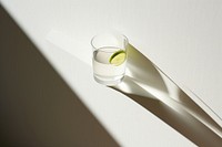 Gin shadow glass white. AI generated Image by rawpixel.