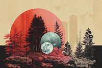  Forest outdoors painting nature. AI generated Image by rawpixel.
