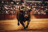 Bullfighting in spain livestock bullring cattle. AI generated Image by rawpixel.