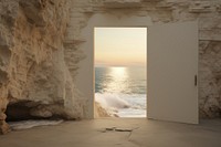  Sea cliffs sea architecture building. AI generated Image by rawpixel.