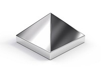 Parallelogram silver white background electronics.
