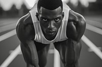 Black man athlete adult determination.