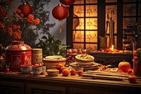 Chinese New Year style of Kitchen plant food red.