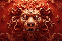 Chinese New Year style of Lion backgrounds mammal lion.