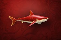 Chinese New Year style of Shark shark animal fish.