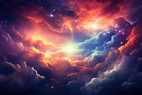  Galaxy astronomy universe cloud. AI generated Image by rawpixel.