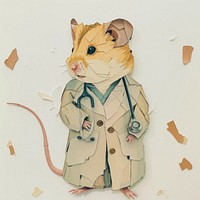 A hamster patient stethoscope animal mammal.