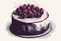 Cake cake raspberry dessert.