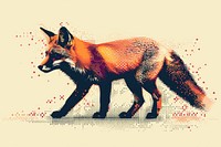 Fox fox wildlife cartoon.