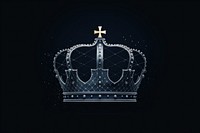 Crown crown symbol blue.