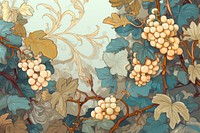  Vine wallpaper pattern art. AI generated Image by rawpixel.