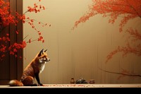 Fox chinese Style fox animal mammal.