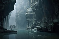 Lost caves chinese Style nature architecture tranquility.