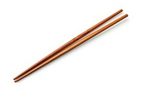 Chopsticks white background metal brown. AI generated Image by rawpixel.