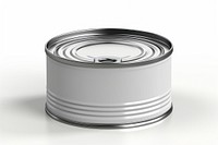 Tin can container food white background. AI generated Image by rawpixel.