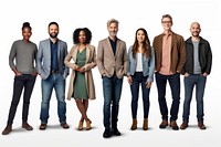 Diverse startup people adult white background togetherness. AI generated Image by rawpixel.