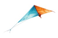 Flying kite toy white background transportation.