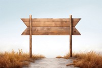 Wooden direction sign outdoors nature plant. AI generated Image by rawpixel.