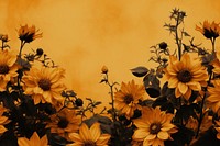 Sunflower chinese Style sunflower backgrounds outdoors.