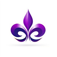Mardi gras fleur symbol logo inflorescence fragility.