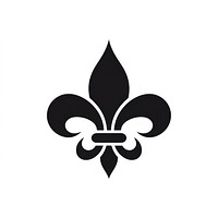 Mardi gras fleur symbol logo stencil emblem.