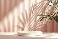 Product podium backdrop plant table windowsill.