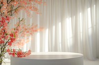 Product podium backdrop flower plant petal.