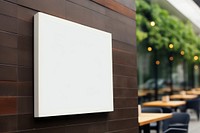 Square modern resturant wall wood architecture. AI generated Image by rawpixel.