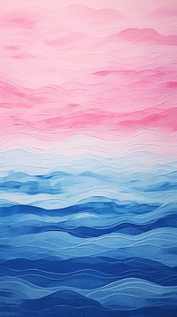 Blue and pink ocean backgrounds painting nature.