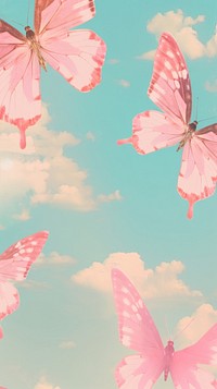 Butterfly outdoors nature flower. AI generated Image by rawpixel.