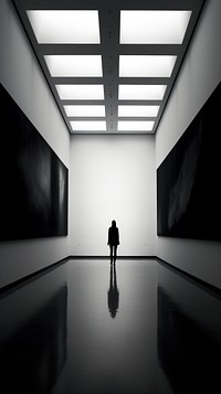 Photography of art museum architecture building corridor.