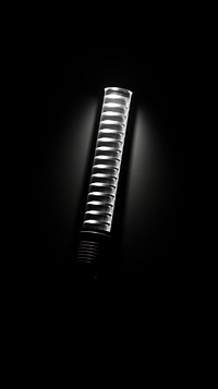 Photography of flashlight lighting black monochrome.
