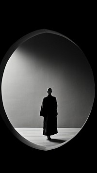 Photography of monk photography silhouette black.