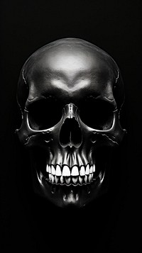 Photography of skull black monochrome halloween.