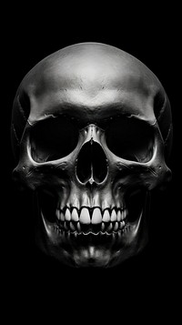 Photography of skull photography portrait black.