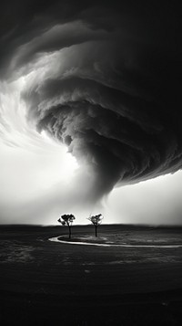 Photography of tornado outdoors nature storm.