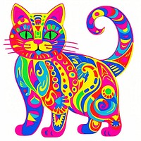 Cat pattern mammal animal. AI generated Image by rawpixel.