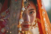 Bhutanese wedding portrait person bride.
