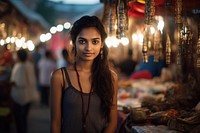 Indian teen age women market portrait bazaar.